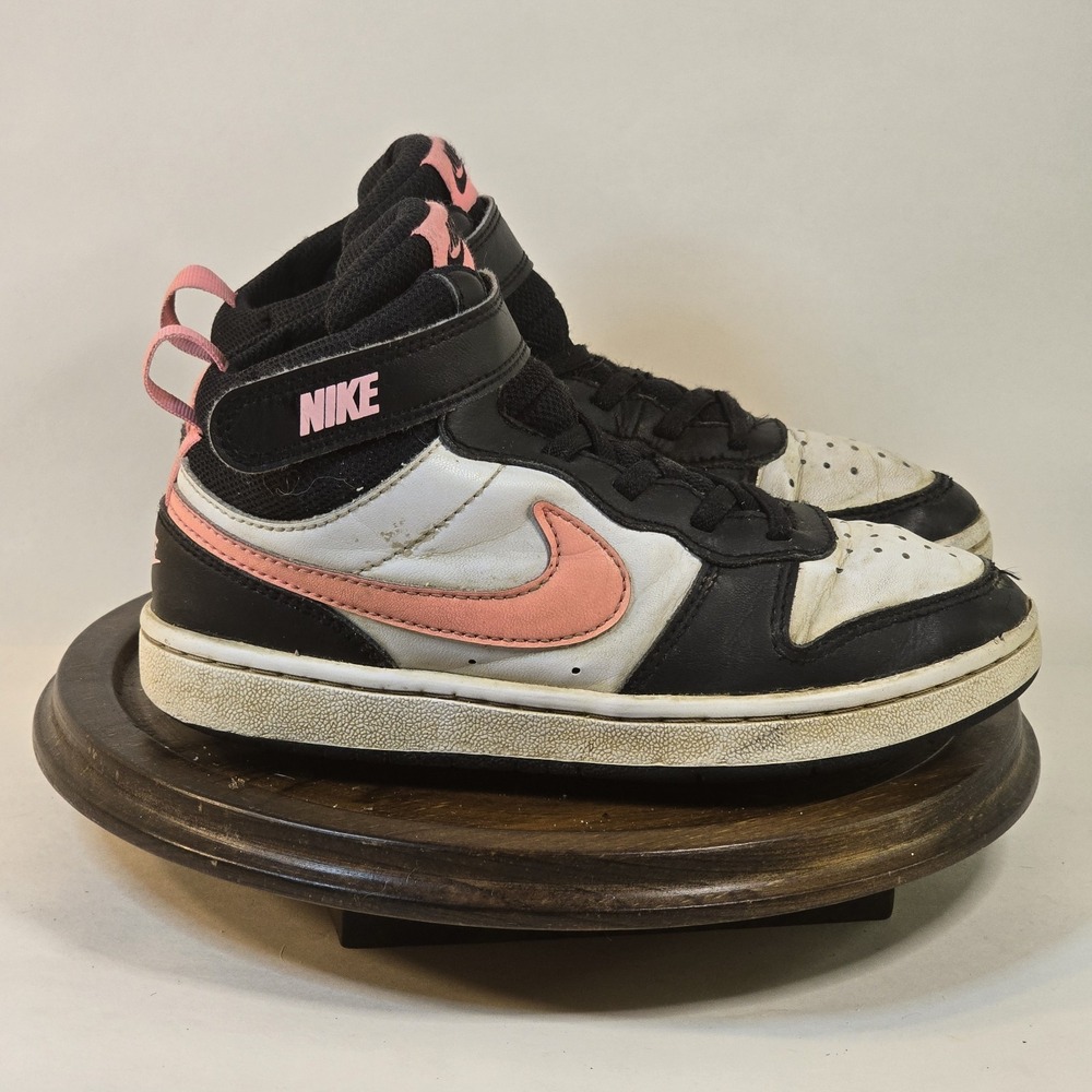 Nike Court Borough Mid 2 Kids Size 1Y Basketball Shoes Play Sneakers CD7783-005